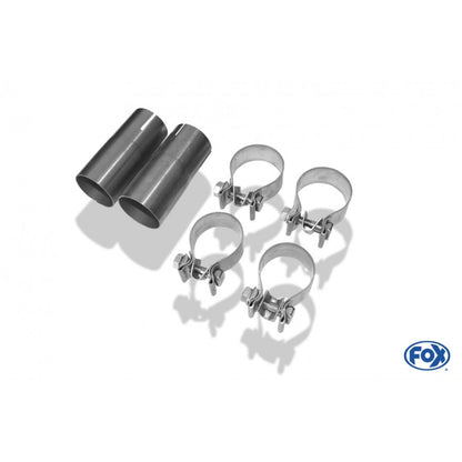 Sportschalldämpfer mit 2 Endrohren 76mm (Typ 17), inkl. (EG-) GENEHMIGUNG!