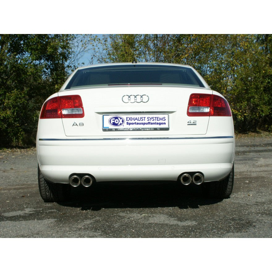 Sportschalldämpfer mit links/rechts je 2 Endrohren 80mm (Typ 17), inkl. TÜV-Teilegutachten!