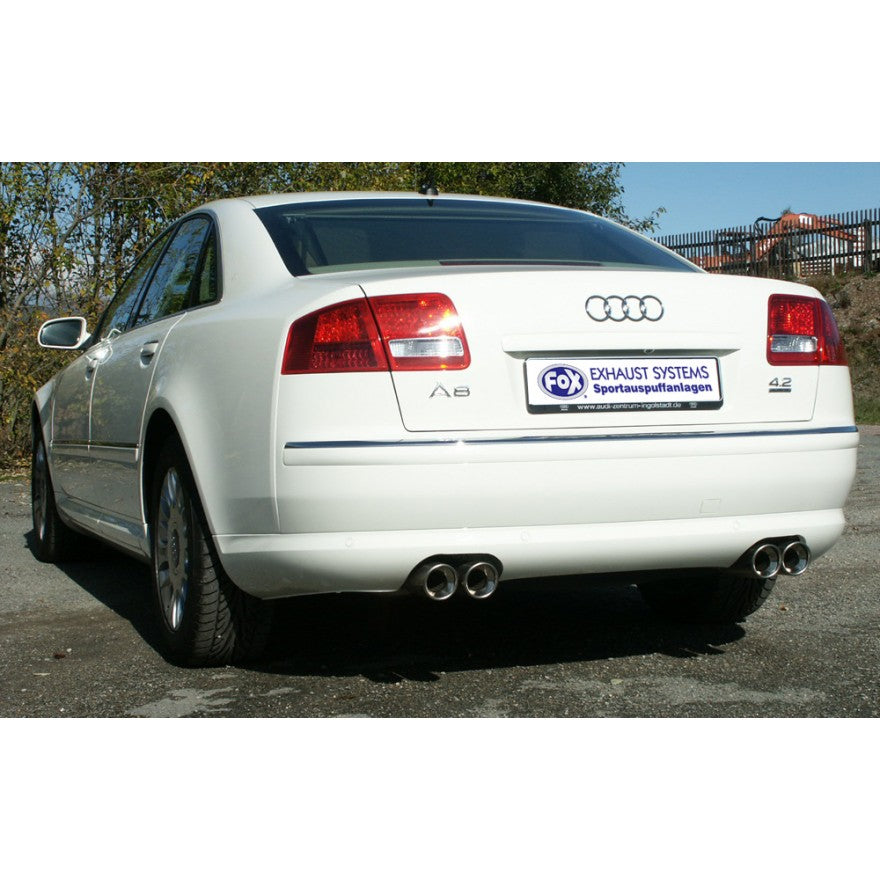 Sportschalldämpfer mit links/rechts je 2 Endrohren 80mm (Typ 17), inkl. TÜV-Teilegutachten!