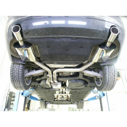 Sportauspuff Endschalldämpfer mit links/rechts je 1 Endrohr 100mm