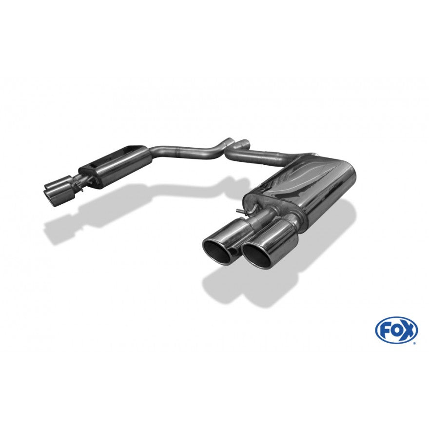 Sportschalldämpfer mit links/rechts je 2 Endrohren 100mm (Typ 16), inkl. (EG-) GENEHMIGUNG!