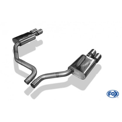 Sportschalldämpfer mit links/rechts je 2 Endrohren 100mm (Typ 16), inkl. (EG-) GENEHMIGUNG!