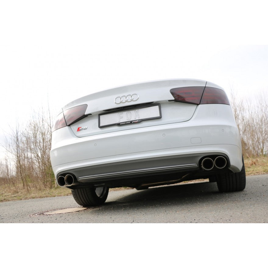 Sportschalldämpfer mit links/rechts je 2 Endrohren 90mm (Typ 25), inkl. (EG-) GENEHMIGUNG!