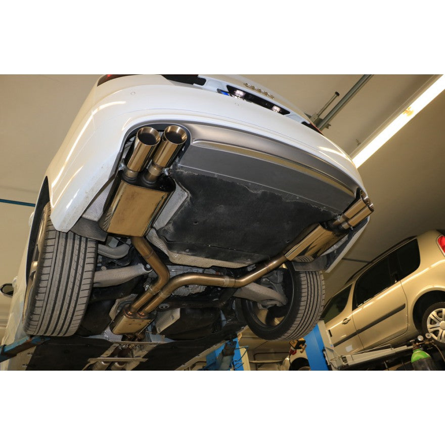 Sportschalldämpfer mit links/rechts je 2 Endrohren 90mm (Typ 25), inkl. (EG-) GENEHMIGUNG!