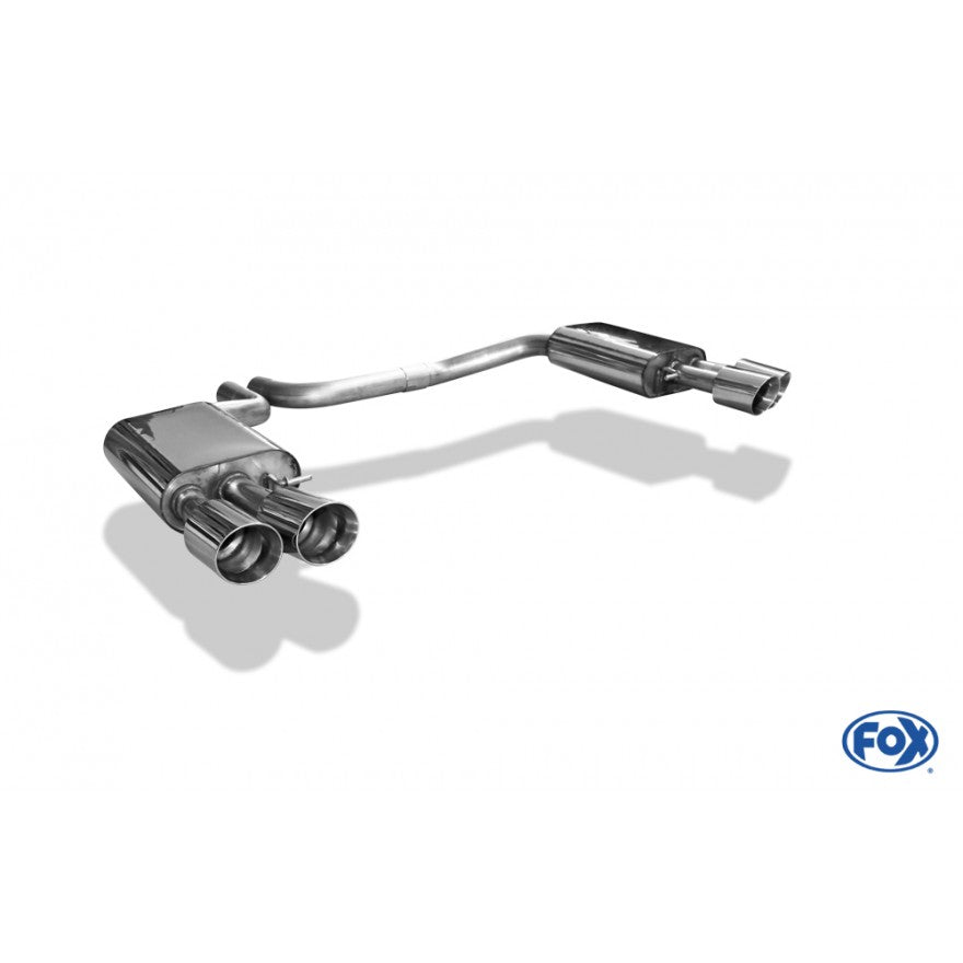 Sportschalldämpfer mit links/rechts je 2 Endrohren 100mm (Typ 25), inkl. (EG-) GENEHMIGUNG!