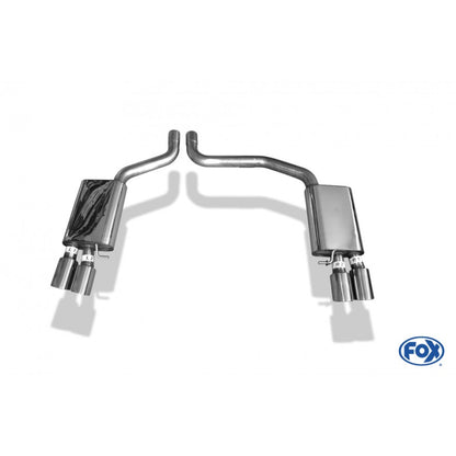 Sportschalldämpfer mit links/rechts je 2 Endrohren 100mm (Typ 25), inkl. (EG-) GENEHMIGUNG!