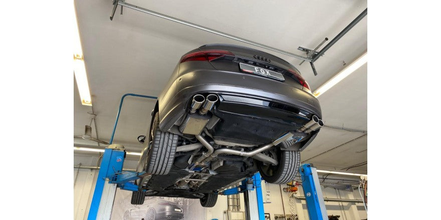 Sportschalldämpfer mit links/rechts je 2 Endrohren 100x77mm (Typ 38), inkl. (EG-) GENEHMIGUNG!