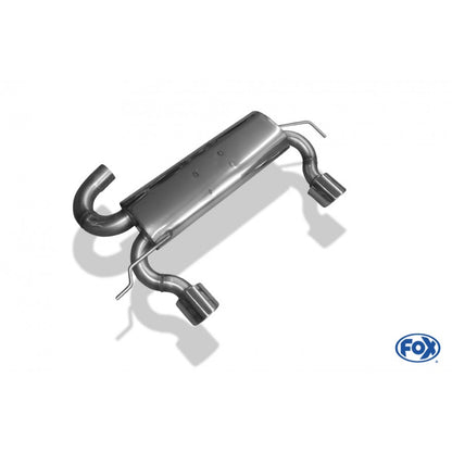 Sportschalldämpfer mit links/rechts je 1 Endrohr 100mm (Typ 16), inkl. (EG-) GENEHMIGUNG!