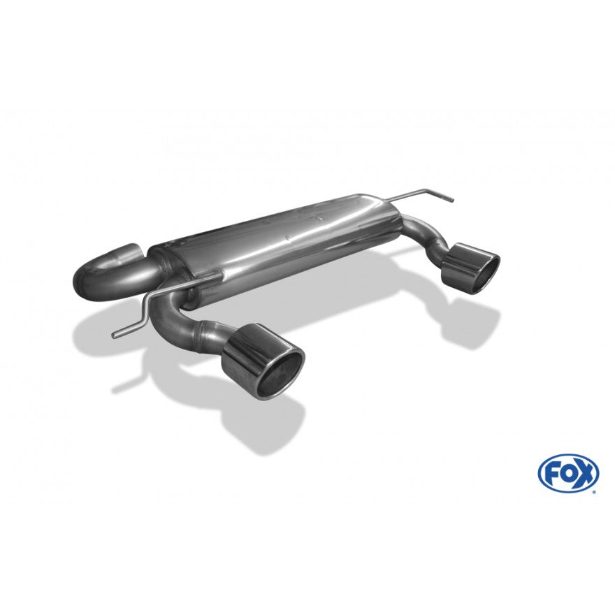 Sportschalldämpfer mit links/rechts je 1 Endrohr 100mm (Typ 16), inkl. (EG-) GENEHMIGUNG!