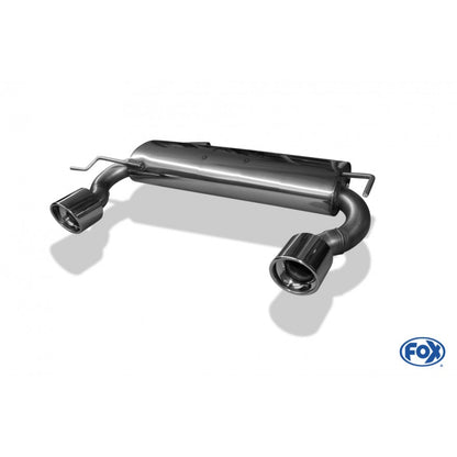 Sportschalldämpfer mit links/rechts je 1 Endrohr 100mm (Typ 17), inkl. (EG-) GENEHMIGUNG!