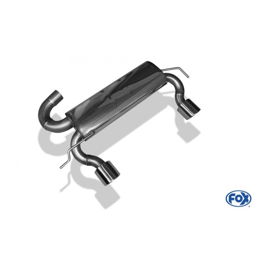 Sportschalldämpfer mit links/rechts je 1 Endrohr 100mm (Typ 17), inkl. (EG-) GENEHMIGUNG!