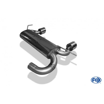 Sportschalldämpfer mit links/rechts je 1 Endrohr 100mm (Typ 17), inkl. (EG-) GENEHMIGUNG!