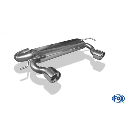 Sportschalldämpfer mit links/rechts je 1 Endrohr 100mm (Typ 17), inkl. (EG-) GENEHMIGUNG!