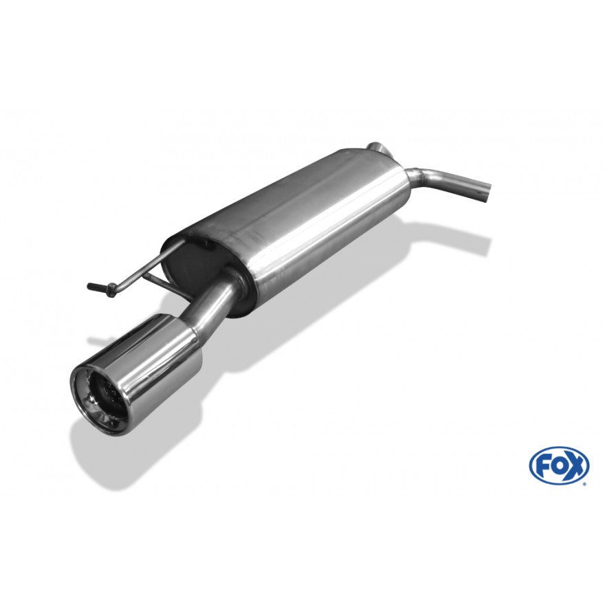 Sportschalldämpfer mit 1 Endrohr 100mm (Typ 13), inkl. TÜV-Teilegutachten!