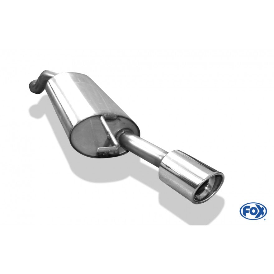 Sportschalldämpfer mit 1 Endrohr 100mm (Typ 17), inkl. TÜV-Teilegutachten!