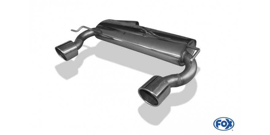 Sportschalldämpfer mit links/rechts je 1 Endrohr 100mm (Typ 16), inkl. (EG-) GENEHMIGUNG!