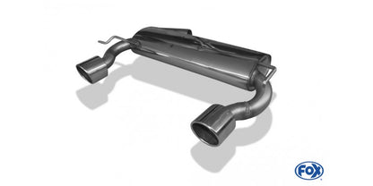 Sportschalldämpfer mit links/rechts je 1 Endrohr 100mm (Typ 16), inkl. (EG-) GENEHMIGUNG!