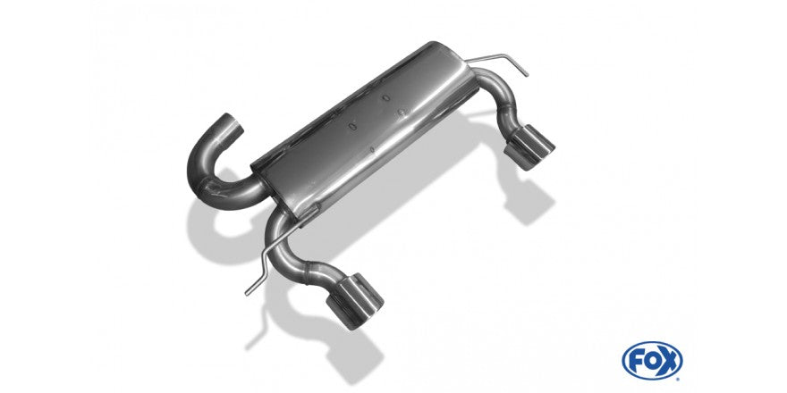 Sportschalldämpfer mit links/rechts je 1 Endrohr 100mm (Typ 16), inkl. (EG-) GENEHMIGUNG!