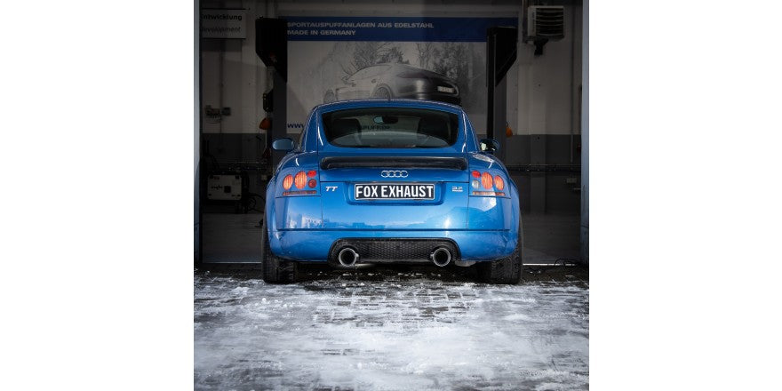 Sportschalldämpfer mit links/rechts je 1 Endrohr 114mm (Typ 25), inkl. TÜV-Teilegutachten!