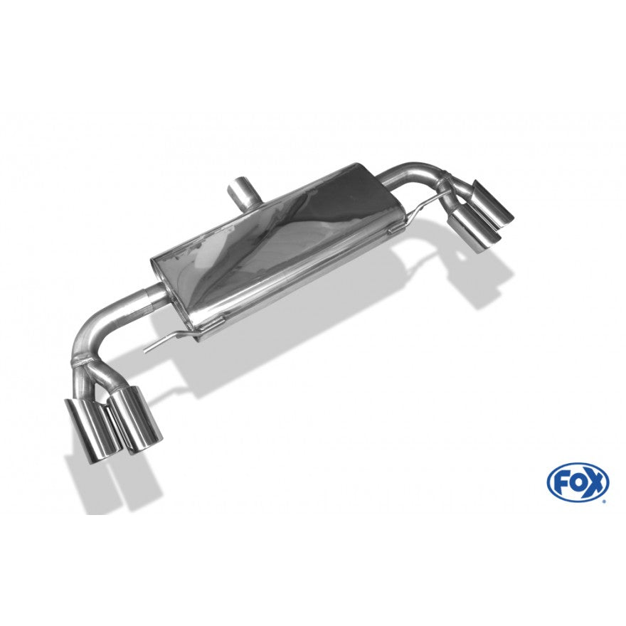 Sportschalldämpfer mit links/rechts je 2 Endrohren 80mm (Typ 17), inkl. (EG-) GENEHMIGUNG!