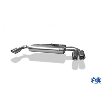 Sportschalldämpfer mit links/rechts je 2 Endrohren 80mm (Typ 17), inkl. (EG-) GENEHMIGUNG!