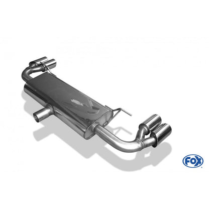 Sportschalldämpfer mit links/rechts je 2 Endrohren 80mm (Typ 17), inkl. (EG-) GENEHMIGUNG!