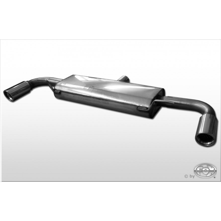 Sportschalldämpfer mit links/rechts je 1 Endrohr 90mm (Typ 17), inkl. (EG-) GENEHMIGUNG!