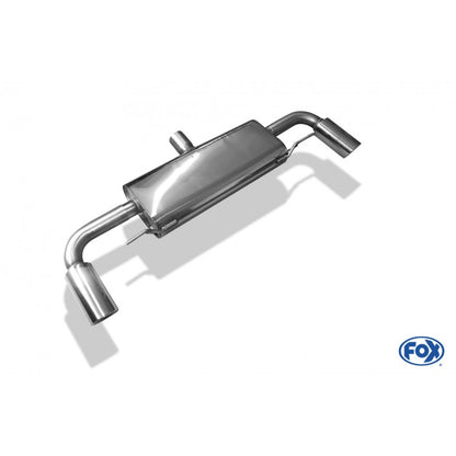 Sportschalldämpfer mit links/rechts je 1 Endrohr 100mm (Typ 17), inkl. (EG-) GENEHMIGUNG!