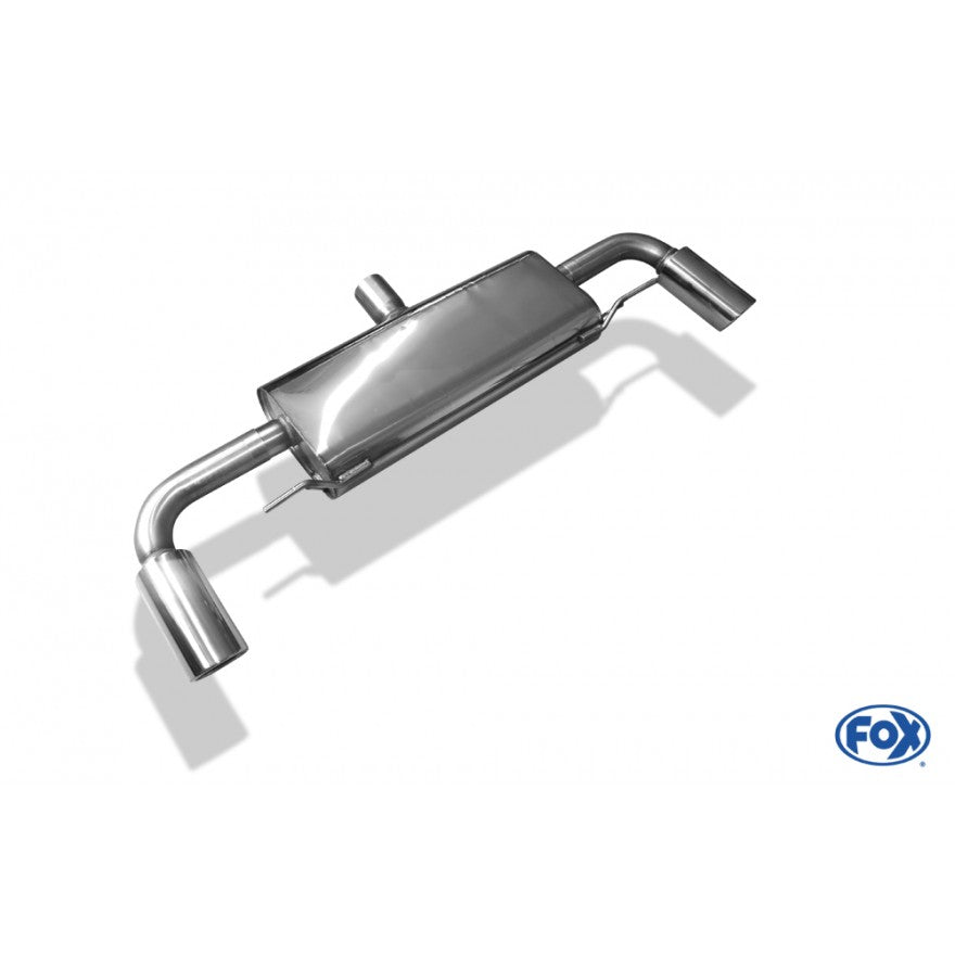 Sportschalldämpfer mit links/rechts je 1 Endrohr 100mm (Typ 17), inkl. (EG-) GENEHMIGUNG!
