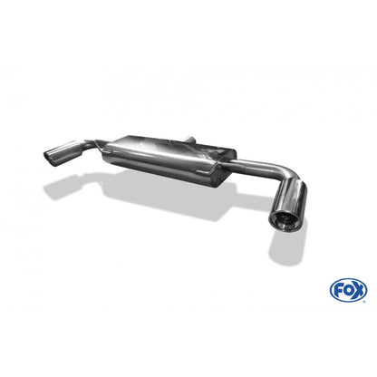 Sportschalldämpfer mit links/rechts je 1 Endrohr 100mm (Typ 17), inkl. (EG-) GENEHMIGUNG!