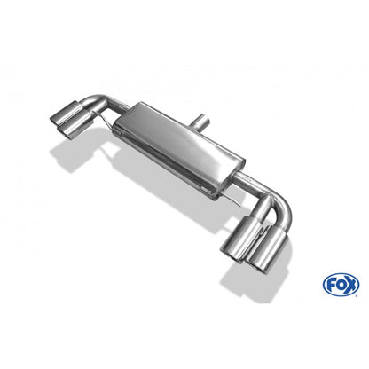 Sportschalldämpfer mit links/rechts je 2 Endrohren 100mm (Typ 17), inkl. (EG-) GENEHMIGUNG!