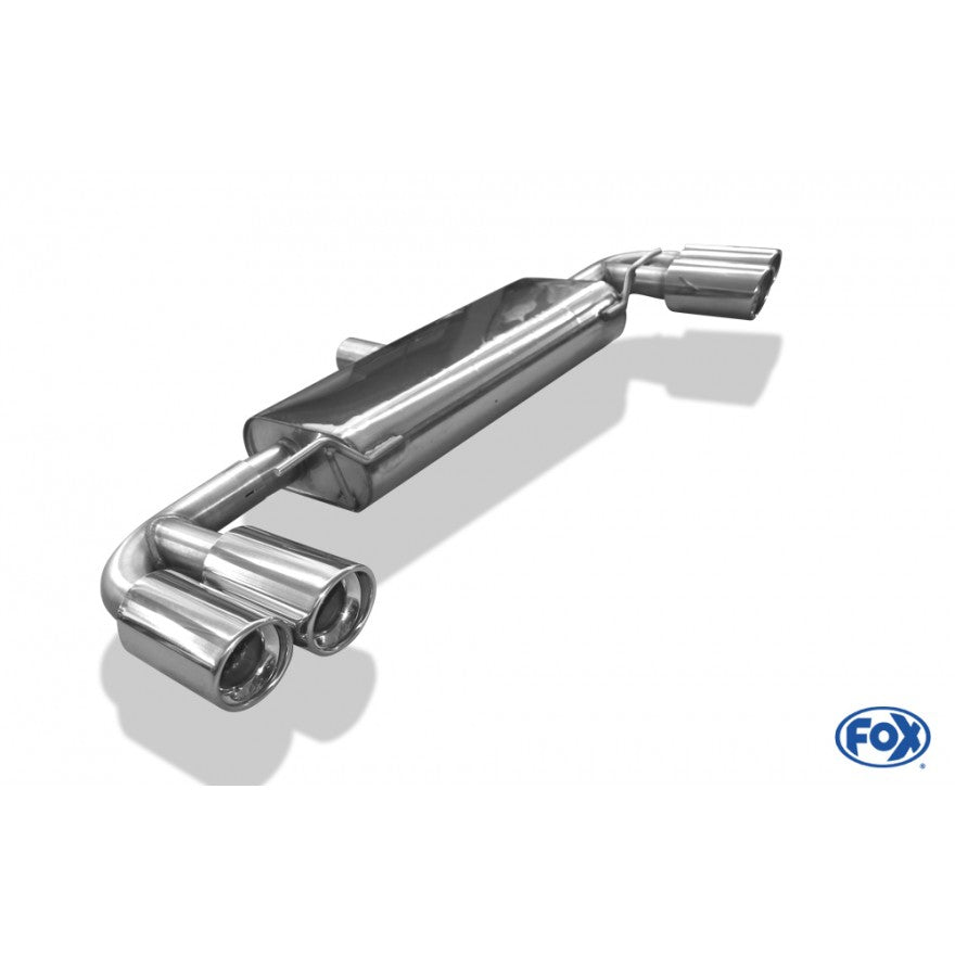 Sportschalldämpfer mit links/rechts je 2 Endrohren 100mm (Typ 17), inkl. (EG-) GENEHMIGUNG!