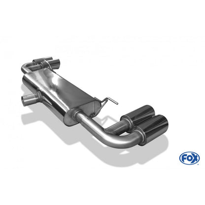 Sportschalldämpfer mit links/rechts je 2 Endrohren 100mm (Typ 17), inkl. (EG-) GENEHMIGUNG!