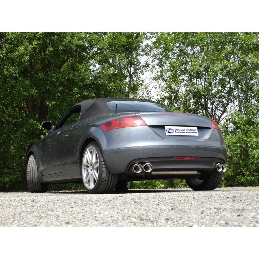 Sportschalldämpfer mit links/rechts je 2 Endrohren 100mm (Typ 17), inkl. (EG-) GENEHMIGUNG!