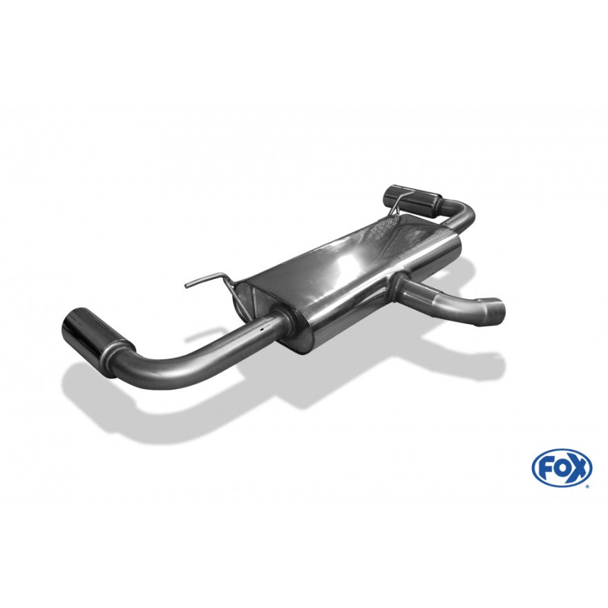 Sportschalldämpfer mit links/rechts je 1 Endrohr 90mm (Typ 17), inkl. (EG-) GENEHMIGUNG!