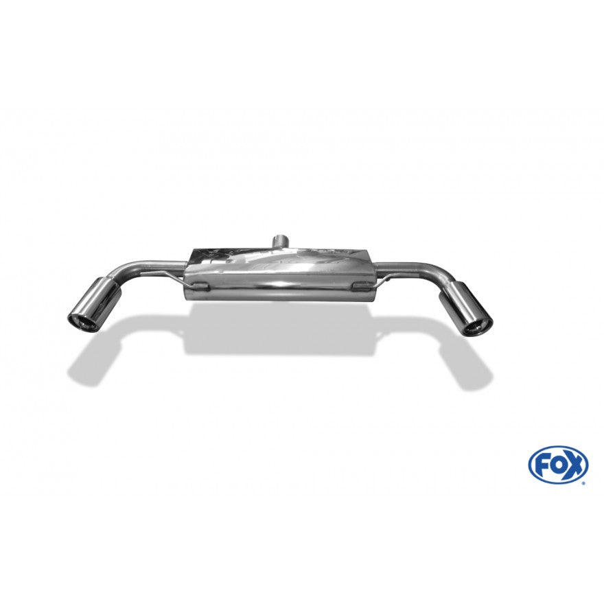 Sportschalldämpfer mit links/rechts je 1 Endrohr 100mm (Typ 17), inkl. (EG-) GENEHMIGUNG!