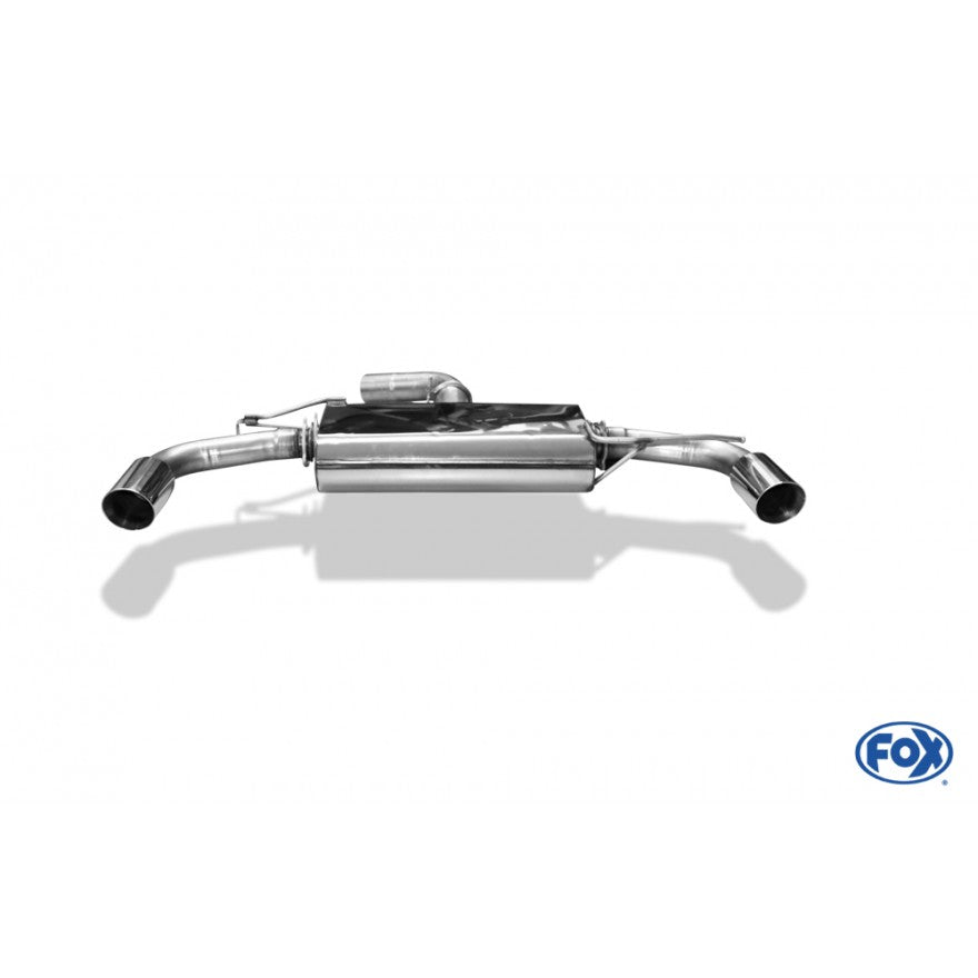 Sportschalldämpfer mit links/rechts je 1 Endrohr 100mm (Typ 25), inkl. (EG-) GENEHMIGUNG!