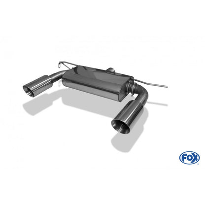 Sportschalldämpfer mit links/rechts je 1 Endrohr 100mm (Typ 25), inkl. (EG-) GENEHMIGUNG!