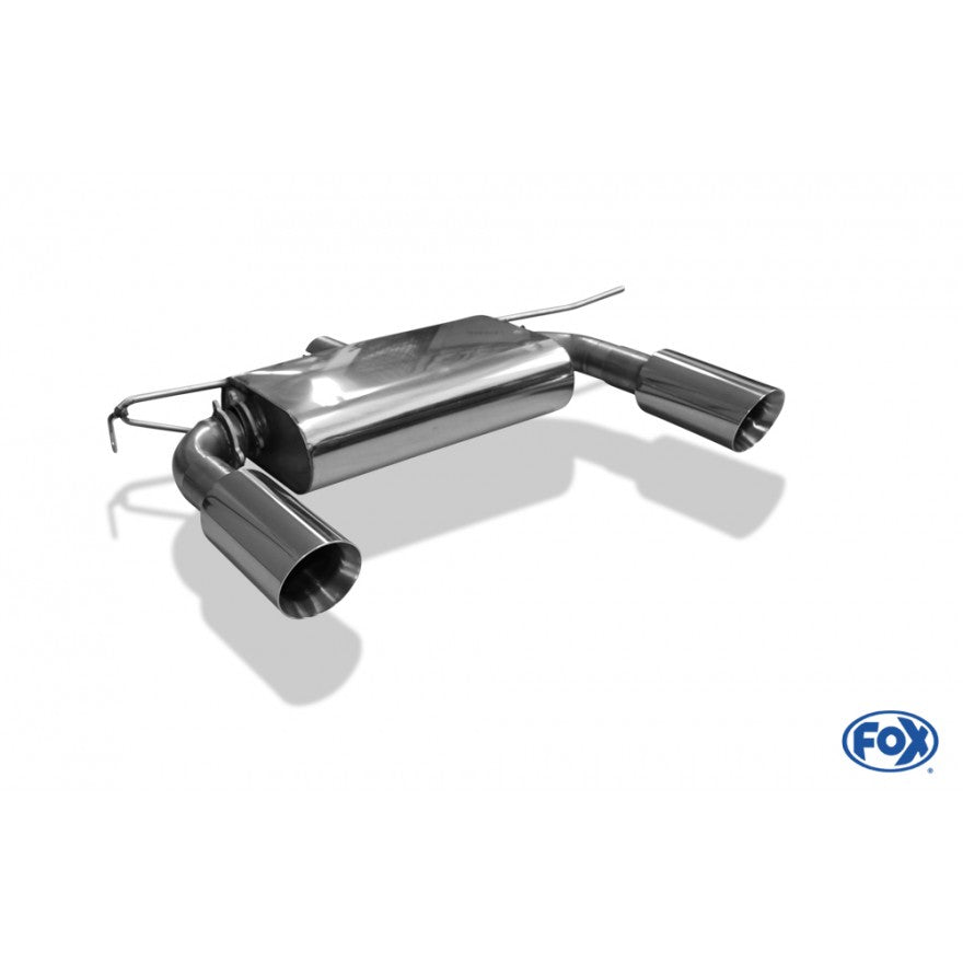 Sportschalldämpfer mit links/rechts je 1 Endrohr 100mm (Typ 25), inkl. (EG-) GENEHMIGUNG!