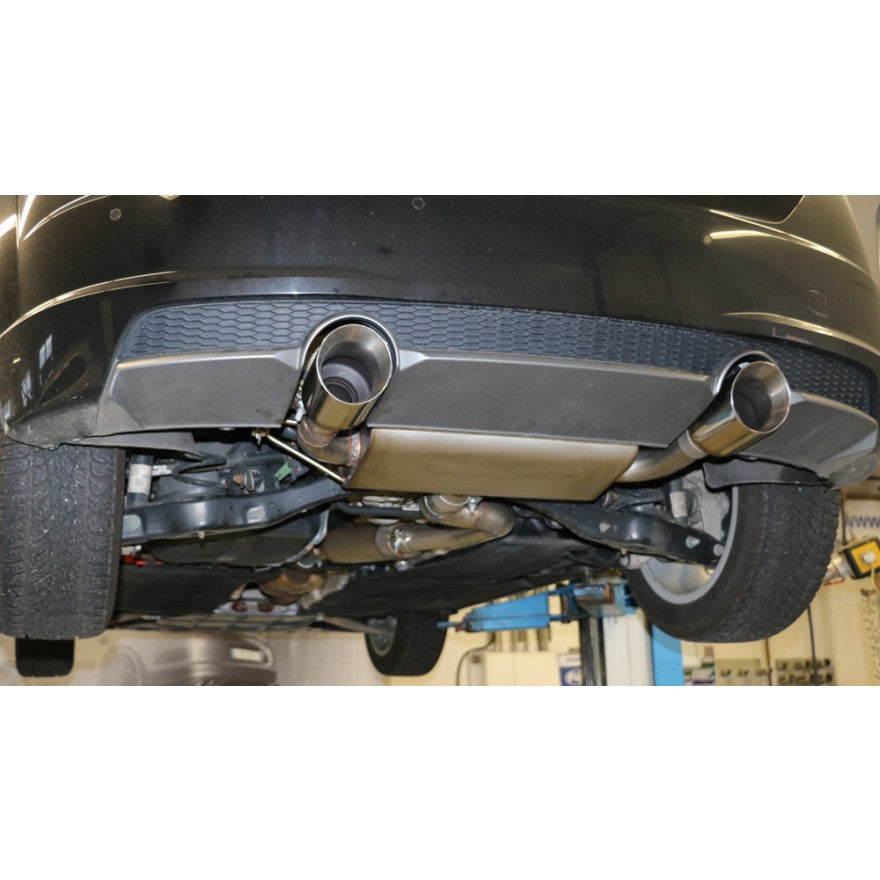 Sportschalldämpfer mit links/rechts je 1 Endrohr 100mm (Typ 25), inkl. (EG-) GENEHMIGUNG!