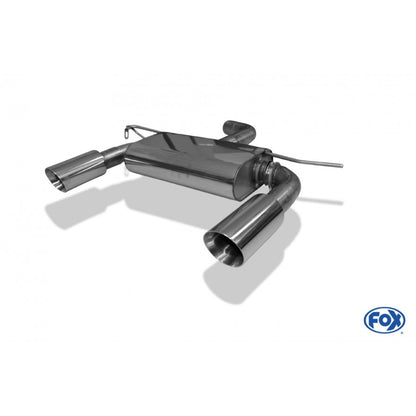 Sportschalldämpfer mit links/rechts je 1 Endrohr 100mm (Typ 25), inkl. (EG-) GENEHMIGUNG!