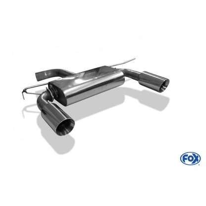 Sportschalldämpfer mit links/rechts je 1 Endrohr 100mm (Typ 25), inkl. (EG-) GENEHMIGUNG!