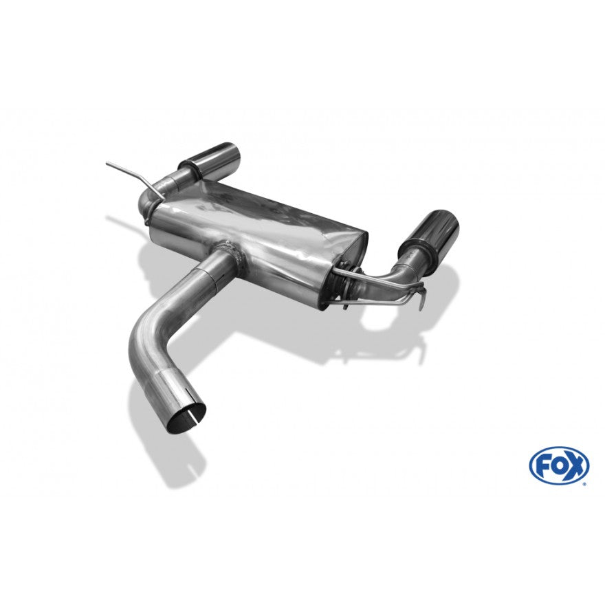 Sportschalldämpfer mit links/rechts je 1 Endrohr 100mm (Typ 25), inkl. (EG-) GENEHMIGUNG!