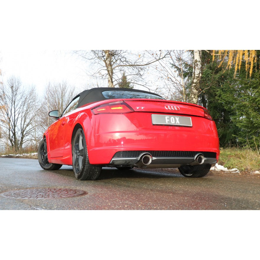 Sportschalldämpfer mit links/rechts je 1 Endrohr 100mm (Typ 25), inkl. (EG-) GENEHMIGUNG!