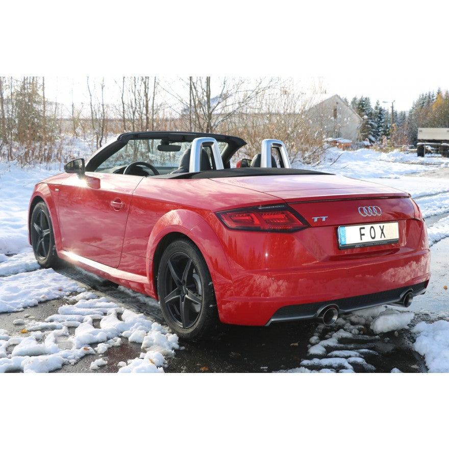 Sportschalldämpfer mit links/rechts je 1 Endrohr 100mm (Typ 25), inkl. (EG-) GENEHMIGUNG!