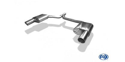 Sportschalldämpfer mit links/rechts je 1 Endrohr 100mm (Typ 16), inkl. (EG-) GENEHMIGUNG!