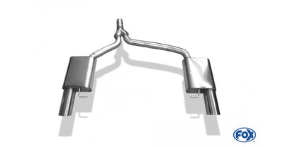 Sportschalldämpfer mit links/rechts je 1 Endrohr 100mm (Typ 16), inkl. (EG-) GENEHMIGUNG!
