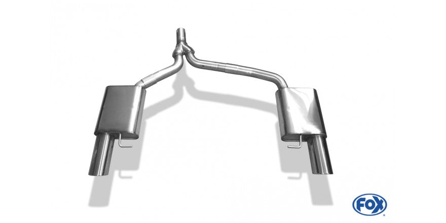 Sportschalldämpfer mit links/rechts je 1 Endrohr 100mm (Typ 16), inkl. (EG-) GENEHMIGUNG!