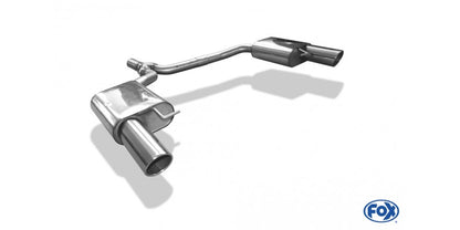 Sportschalldämpfer mit links/rechts je 1 Endrohr 100mm (Typ 16), inkl. (EG-) GENEHMIGUNG!