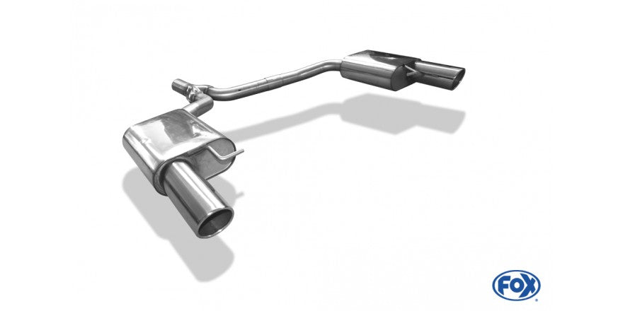 Sportschalldämpfer mit links/rechts je 1 Endrohr 100mm (Typ 16), inkl. (EG-) GENEHMIGUNG!
